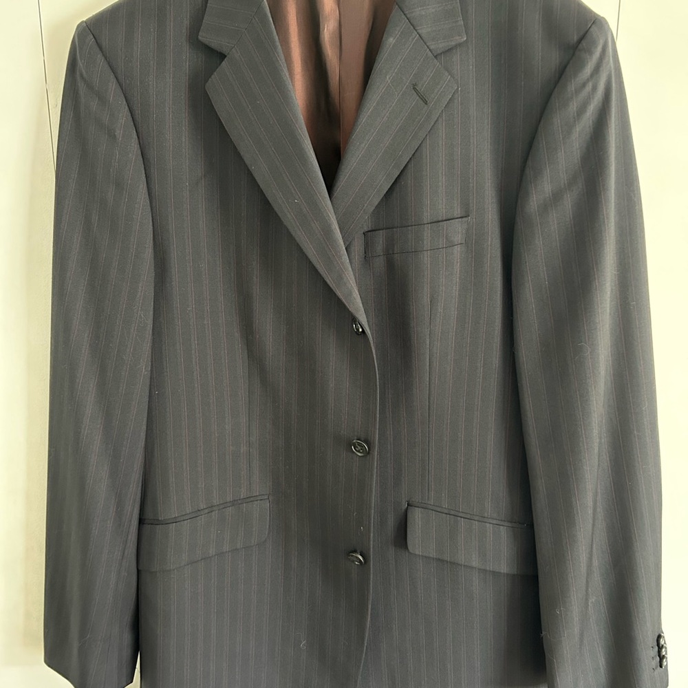 Banana Republic Dark Gray Striped Blazer